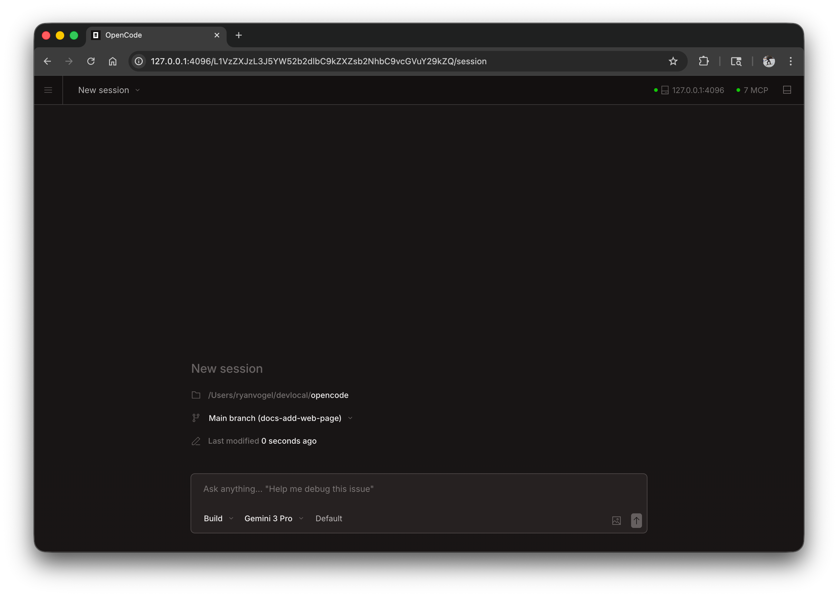 Sieć slopcode - Nowa sesja